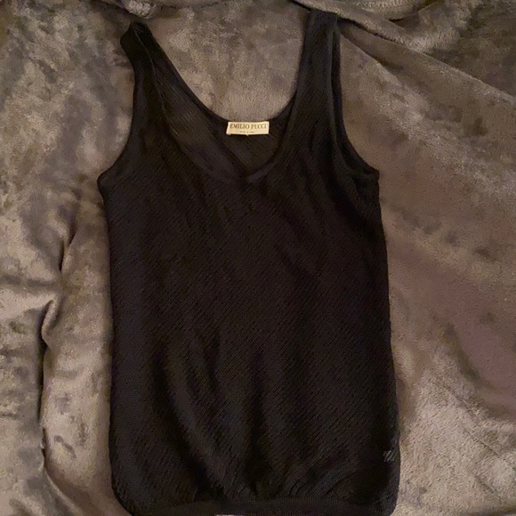 Emilio Pucci Tops - Black Authentic mesh Emilio Pucci shirt